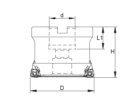 HSSP-High-Feed Face Milling Cutter